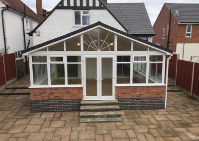 Front View of Gable End Engineered Wood Conservatory